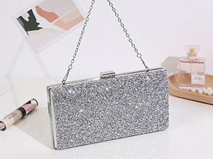 Single sided diamond European and American fashion banquet bag with diamond inlaid women's handbag